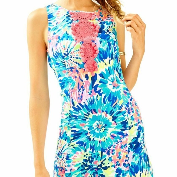 Lilly Pulitzer Blue Adara Shift Dress - Size 0 - Picture 1 of 12